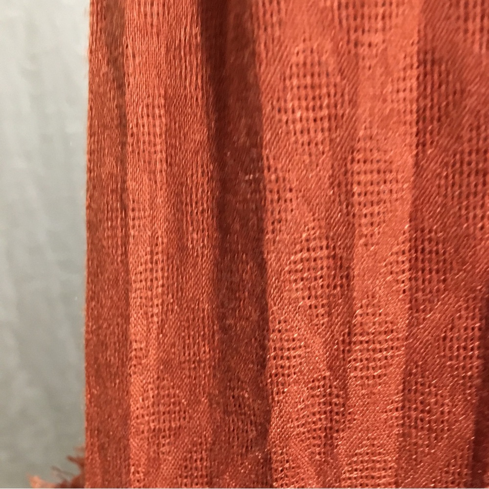 Free People Rust Orange Lace Tiered Slip Dress - Picture 9 of 13